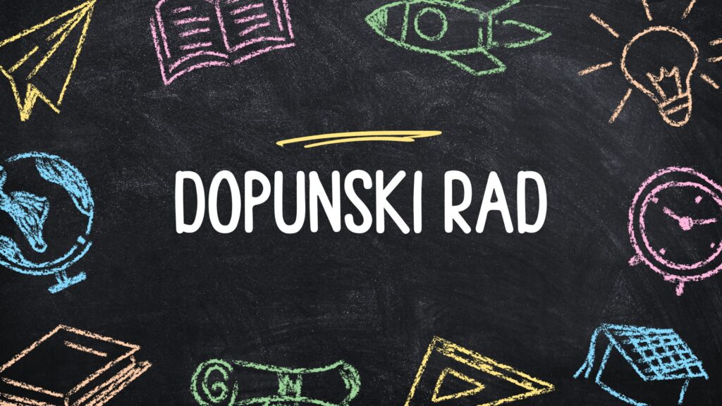 Donosimo raspored održavanja dopunskog rada na kraju nastavne godine za 3.k razredni odjel.