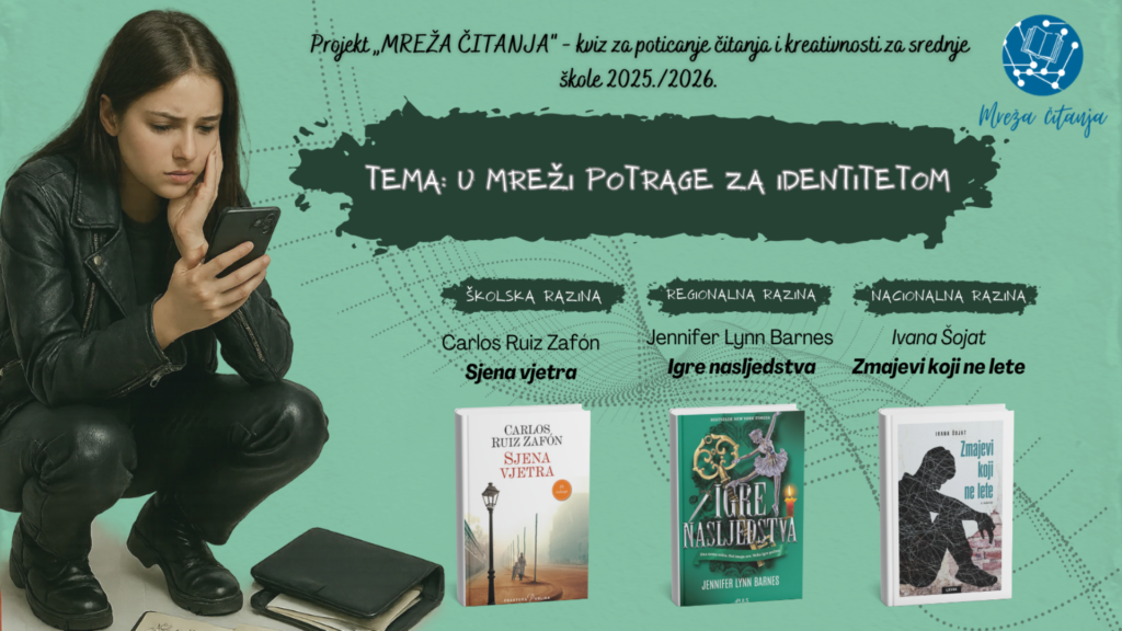 Naše su čitateljice tijekom ove nastavne godine čitale i promišljale o tajnama raznih obitelji, moći riječi i knjige, nasljedstvu i porocima poput ovisnosti o internetu te su se u kvizu popele do nacionalne razine natjecanja.