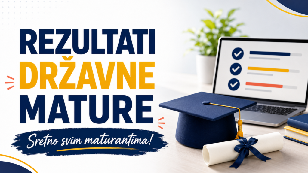 Rezultati prvoga roka državne mature školske godine 2025./2026. potvrđuju vrlo kvalitetan rad učenika i Škole te su razlog za ponos.